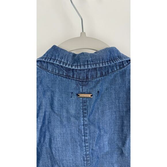 Tommy Hilfiger Denim Sleeveless Dress Blue Womens Size 12 - Picture 8 of 12